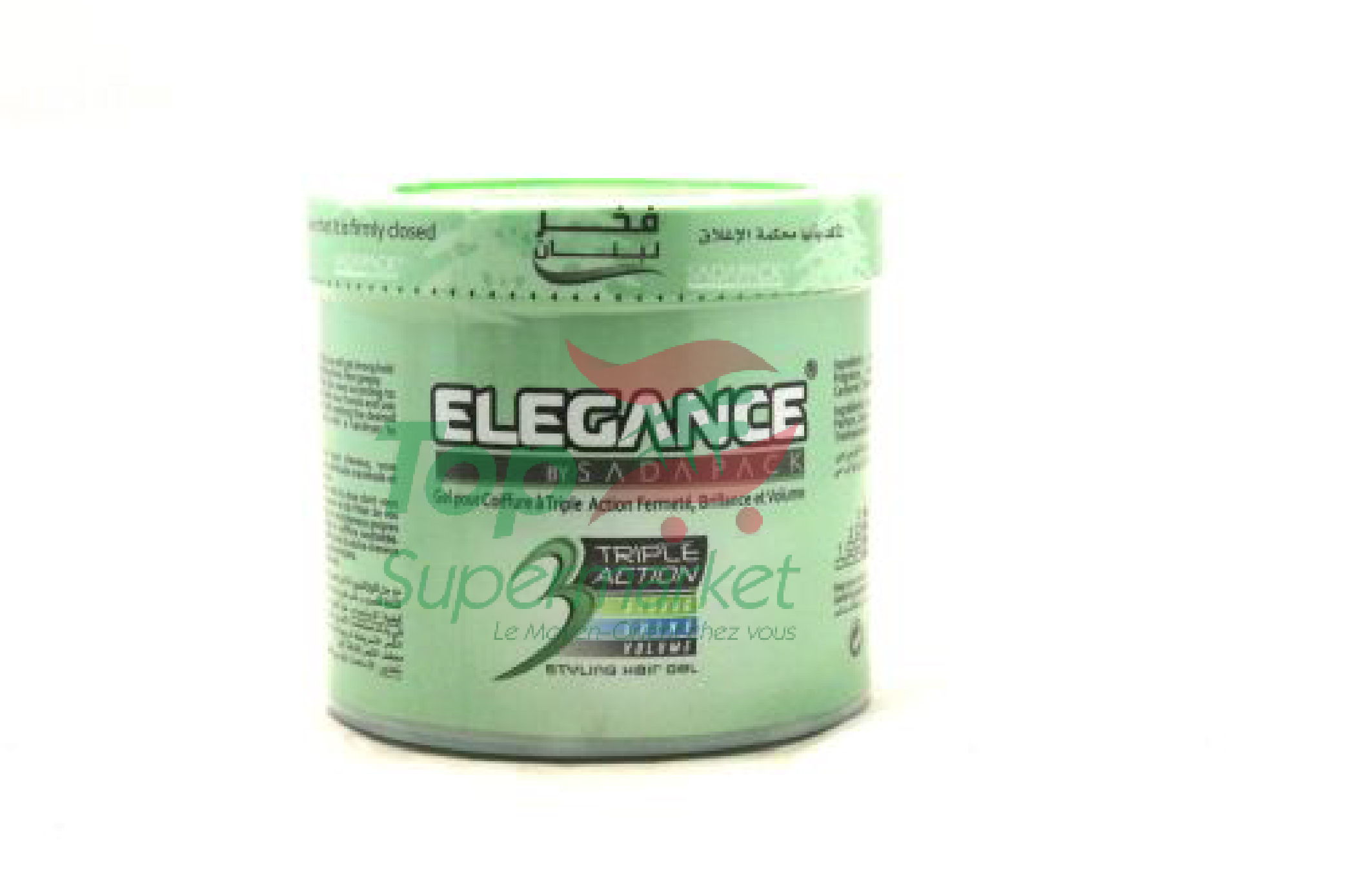 Elegance gel coiffant vert 1L